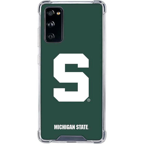 Michigan State University Spartans S Galaxy S20 FE Clear Case